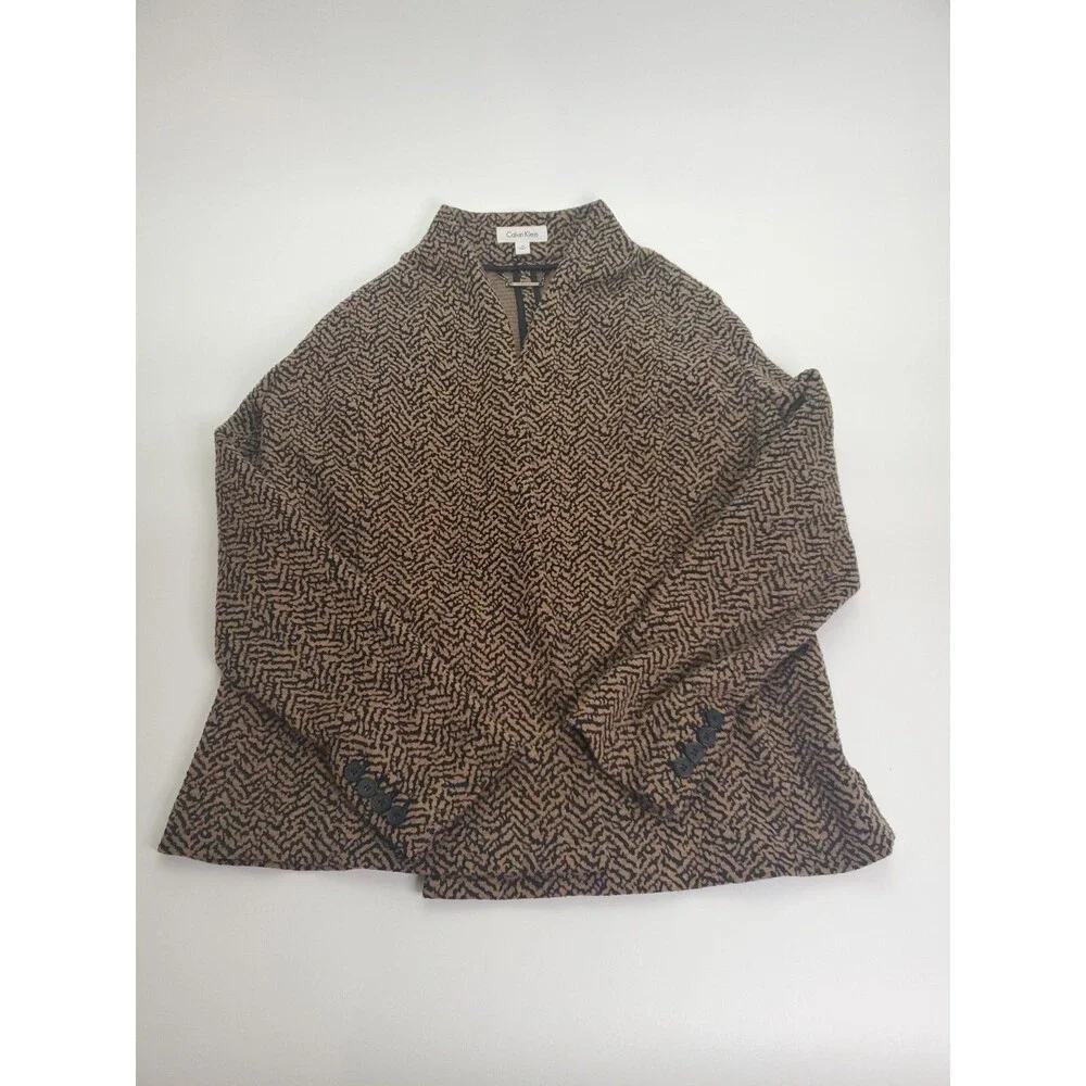 Calvin‎ Klein Women's Open Front Sweater Blazer, Size 10